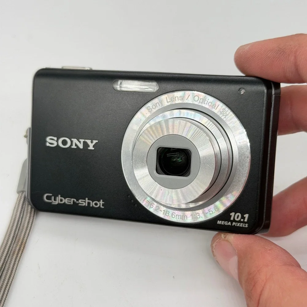 Sony Cyber-shot DSC-W180 10.1MP Digital Camera Black 3x Optical Zoom Bundle